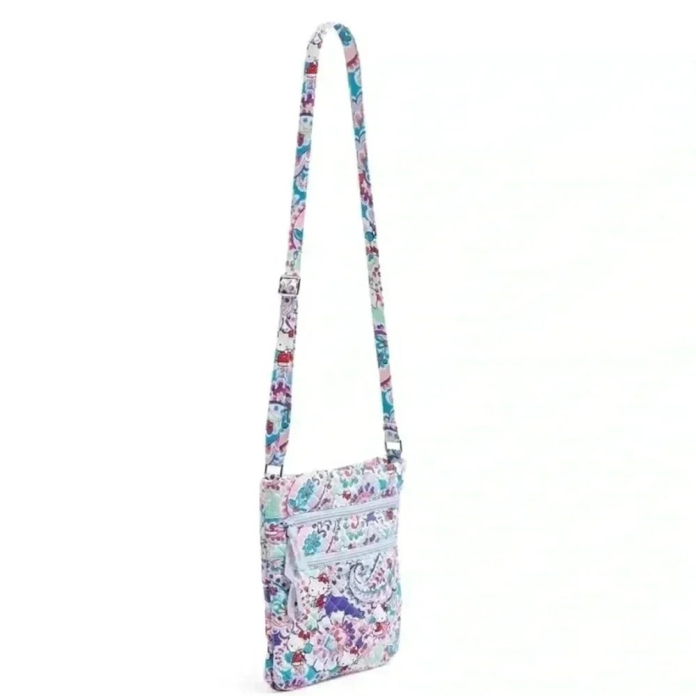 Vera Bradley Hello Kitty® Triple Zip Crossbody Bag NWT paisley purse hipster